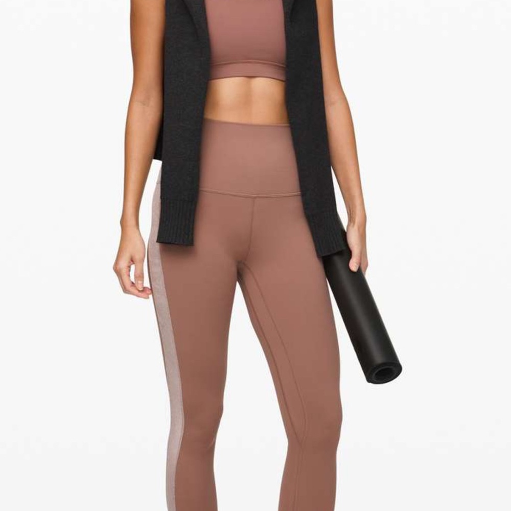 Lululemon Athletica Pink Leggings High-Waisted Comfort